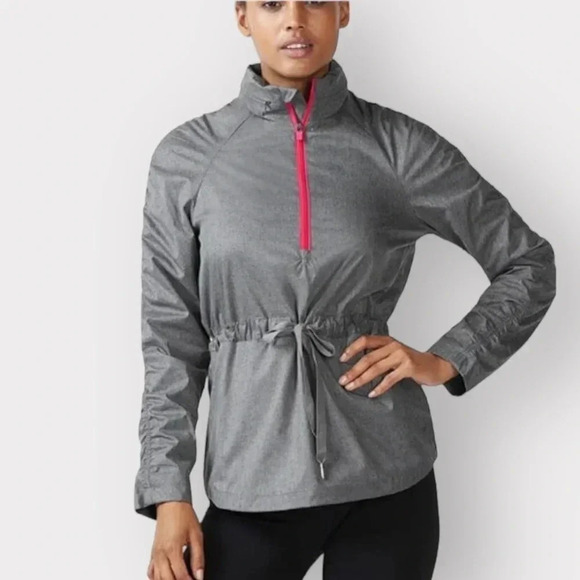 Fabletics Danielle Tie Waist Quarter Zip Jacket Size Medium - Picture 1 of 10
